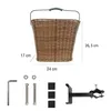 SachsenRAD Panier à vélo avant 22L en polyrattan, montage Voir les images du produit 8