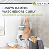 Juskys Bambus Wäschekorb Curly 100 Liter mit Deckel & Sack Produktbild-Vorschau 7