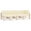 vidaXL Cuscino Pallet 5 pezzi in tessuto crema Anteprima dell’immagine prodotto 12