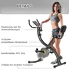 HOMCOM Heimtrainer  X-Bike 2-in-1 Fahrradtrainer Trimmrad Produktbild-Vorschau 7