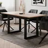 Ausziehbarer Esstisch Damon 120/160x90 - Eiche/anthrazit Produktbild-Vorschau 2