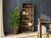 Schmales Bücherregal RAUNO – 80 cm, Eiche Artisan / Produktbild-Vorschau 4