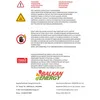 A collection of safety warnings and supplier information. Produktbild-Vorschau