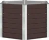 vidaXL Lit surélevé de jardin brun 129 x 129 x 77 cm Acier Voir les images du produit 10