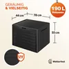 Casaria® Coffre de Jardin Exterieur 190 L Anthracite - Voir les images du produit 3
