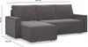 NOTO - Ecksofa mit Schlaffunktion, Bettkastem, Komfort und Produktbild-Vorschau 8