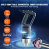 A commercial immersion blender is shown with its features highlighted by text and graphics. Anteprima dell’immagine prodotto