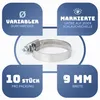 Villkin Schlauchschellen-Set 32-50mm– 10er | Edelstahl & Produktbild-Vorschau 2