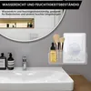 Étagère de douche blanche, lot de 2, fixation sans perçage, Voir les images du produit 9