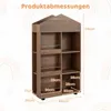 Regał dziecięcy COSTWAY, regał z 6 półkami (3 boczne i 1 Podgląd zdjęcia produktu 2