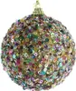 Weihnachtskugel Bunt aus Schaumstoff Ø 8cm - Kunststoff Produktbild-Vorschau 1