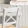 HOMCOM 2er-Set Barhocker, Sitzhöhe 60,2 cm, Küchenhocker Produktbild-Vorschau 5