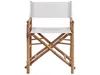 BELIANI Balkonset hellbraun Bambusholz Textilbespannung Produktbild-Vorschau 5
