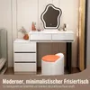 Moderný toaletný stolík TWSOUL s LED zrkadlom a množstvom Náhľad obrázku produktu 3