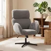 Sedia da scrivania HOMCOM con rivestimento effetto velluto Anteprima dell’immagine prodotto 8
