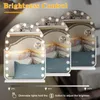 Kosmetikspiegel mit 17 LED-Leuchten, gebogener Produktbild-Vorschau 2