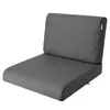 A single grey cushion for outdoor furniture, shown from a three-quarter angle against a white background. Produktbild-Vorschau