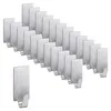 Relaxdays Klebehaken 24er Set, Schlüsselhaken Edelstahl, Produktbild-Vorschau 1