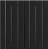 vidaXL Küchen-Hängeschrank Lucca Schwarz Holzwerkstoff Produktbild-Vorschau 5