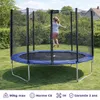 Rundes blaues Trampolin Ø 300cm mit Netz, Leiter, Abdeckung Produktbild-Vorschau 2