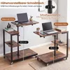 Príkonový stolík COSTWAY v tvare "C" s nabíjacou stanicou a Náhľad obrázku produktu 7