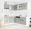 Best Möbel 11-tlg. Küchenschrank-Set Porto Betongrau Produktbild-Vorschau 3