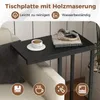 COSTWAY Tavolino a C per divano e letto, tavolino da divano Anteprima dell’immagine prodotto 4