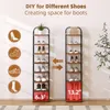 Dripex Étagère à chaussures verticale à 8 niveaux, Voir les images du produit 4