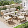 Ensemble de salon de jardin pour 6 à 7 personnes – Canapé Voir les images du produit 3