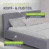 Juskys Polsterbett Salerno 180 x 200 cm, Cord Design & Produktbild-Vorschau 5
