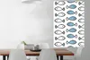 MuchoWow® Poster Fisch - Muster - Blau 80x120 cm - Produktbild-Vorschau 2