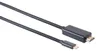 HDMI A Stecker/ USB 3.1 C Stecker, 4K, schwarz, 1m Produktbild-Vorschau 2