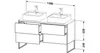 Waschtischunterbau XSQUARE 778x1400x548mm f 2 Be fla gr Produktbild-Vorschau 2
