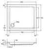 Piatto doccia Schulte 90x75 cm, bianco, modello Cala - Set Anteprima dell’immagine prodotto 7