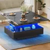 YITAHOME Couchtisch Wohnzimmertisch mit LED-Beleuchtung, Produktbild-Vorschau 2