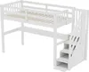 Merax Etagenbett Hochbett 90x200cm, mit Lagerleiter, Produktbild-Vorschau 7