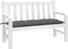vidaXL Cuscino per panca da giardino grigio scuro melange Anteprima dell’immagine prodotto 2
