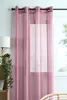 Dekoratívny záves s krúžkami LINWOOD ružový 140x260 cm Náhľad obrázku produktu 2