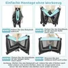 DREAMADE Reisebett mit Matratze,6-in-1 Babybett, Produktbild-Vorschau 3