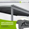 Juskys Terrassenüberdachung Borneo 4x3 m – Aluminium Produktbild-Vorschau 6