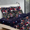 Biancheria da letto in cotone, 140x200 cm, motivo floreale Anteprima dell’immagine prodotto 3