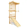 JOIEYOU Sprossenwand Indoor Gym Holz Klettergerüst, Produktbild-Vorschau 1