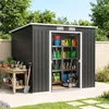 Outsunny metalen tuinhuis, 2,42 m², tuinhuis met schilddak, Productafbeelding-voorbeeld 2
