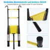 Scala telescopica Jopassy 4,4 m con ganci Scala a gradini Anteprima dell’immagine prodotto 5