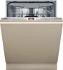 A fully integrated dishwasher with its door open, showing the interior racks and control panel. Produktbild-Vorschau