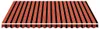 vidaXL Ersatzstoff für Markise Orange und Braun 380x345 cm Produktbild-Vorschau 4