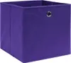 vidaXL Úložné boxy 10 ks. Netkané 28x28x28 cm Fialové Náhled obrázku produktu 1