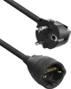 ACT Netzkabel-Verlängerungskabel CEE 7/7 Stecker Produktbild-Vorschau 1