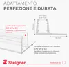 STEIGNER Guarnizione doccia UK02 100 cm (1 pz.) trasparente Anteprima dell’immagine prodotto 5