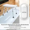 ONVAYA® Badhocker Kunststoff weiß | 150kg | Duschhocker Produktbild-Vorschau 4